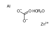 zinc,aluminum,carbonate,hydroxide,hydrate Structure