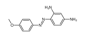 (E)‑4‑(2‑(4‑methoxyphenyl)diazenyl)benzene‑1,3‑diamine Structure