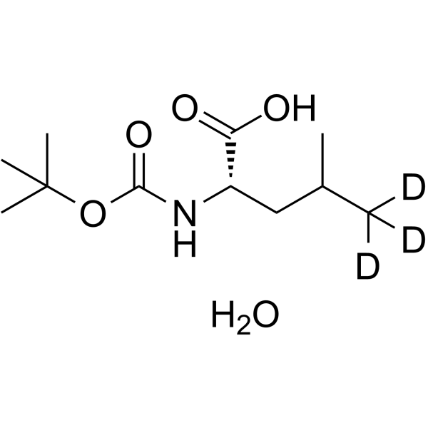 Boc-Leu-OH·H2O-d3 Structure