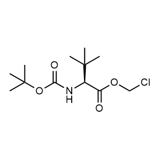 (S)-Chloromethyl 2-((tert-butoxycarbonyl)amino)-3,3-dimethylbutanoate Structure