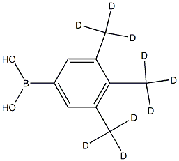 (3,4,5-tris(methyl-d3)phenyl)boronic acid structure