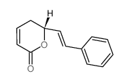 2H-Pyran-2-one,5,6-dihydro-6-(2-phenylethenyl)- Structure