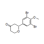 2-(3,5-Dibromo-4-methoxyphenyl)dihydro-2H-pyran-4(3H)-one Structure