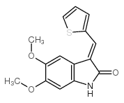 5,6-Dimethoxy-3-(2-thienylmethylidene)-1H-indolin-2-one Structure