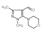 1,3-DIMETHYL-5-MORPHOLINO-1H-PYRAZOLE-4-CARBALDEHYDE structure