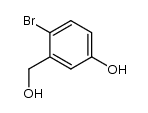 4-bromo-3-(hydroxymethyl)phenol structure