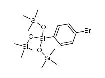 (4-bromophenyl)tris(trimethylsiloxy)silane结构式