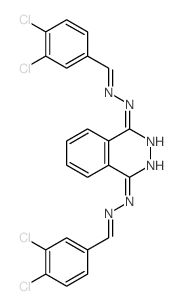 Benzaldehyde,3,4-dichloro-, 1,4-phthalazinediyldihydrazone (8CI,9CI) structure