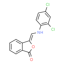 3-[(2,4-DICHLOROANILINO)METHYLENE]-2-BENZOFURAN-1(3H)-ONE结构式