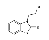 3-(2-mercapto-ethyl)-3H-benzothiazole-2-thione结构式