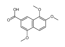 4,7,8-trimethoxynaphthalene-2-carboxylic acid结构式