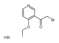 1-(4-ethoxy-pyridin-3-yl)-2-bromo-ethanone, hydrobromide Structure