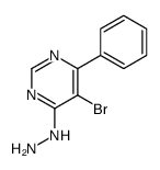 5-Bromo-4-hydrazino-6-phenylpyrimidine Structure