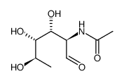 N-[(2R,3R,4S,5R)-3,4,5-三羟基-1-氧代己烷-2-基]乙酰胺结构式