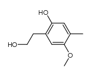 6-(2'-hydroxy)ethyl-3-methyl-4-methoxyphenol结构式