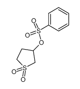 Benzenesulfonic acid 1,1-dioxo-tetrahydro-1λ6-thiophen-3-yl ester Structure