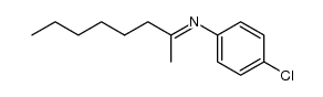 (4-chlorophenyl)(1-methylheptylidene)amine结构式