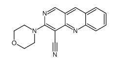 3-morpholin-4-ylbenzo[b][1,6]naphthyridine-4-carbonitrile结构式