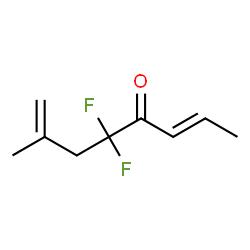 2,7-Octadien-4-one,5,5-difluoro-7-methyl-结构式