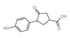 1-(4-Hydroxyphenyl)-5-oxopyrrolidine-3-carboxylic acid structure