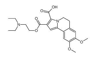 5,6-Dihydro-7,8-dimethoxypyrrolo[2,1-a]isoquinoline-2,3-dicarboxylic acid 2-[2-(diethylamino)ethyl] ester structure