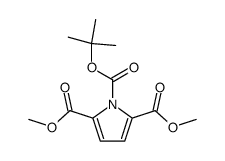 pyrrole-1,2,5-tricarboxylic acid 1-tert-butyl ester 2,5-dimethyl ester Structure