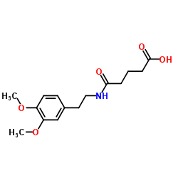 5-{[2-(3,4-Dimethoxyphenyl)ethyl]amino}-5-oxopentanoic acid结构式