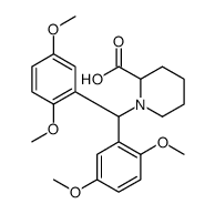 1-[bis(2,5-dimethoxyphenyl)methyl]piperidine-2-carboxylic acid结构式