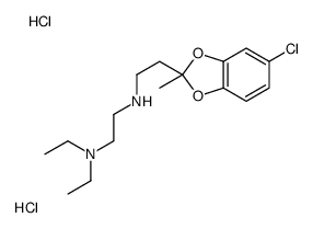 2-[2-(5-chloro-2-methyl-1,3-benzodioxol-2-yl)ethylazaniumyl]ethyl-diethylazanium,dichloride Structure