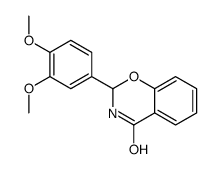 2-(3,4-dimethoxyphenyl)-2,3-dihydro-1,3-benzoxazin-4-one结构式