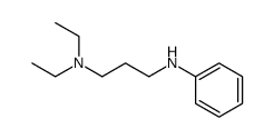 N,N-diethyl-N'-phenyl-propanediyldiamine结构式