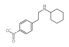 N-[2-(4-nitrophenyl)ethyl]cyclohexanamine结构式