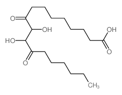 10,11-dihydroxy-9,12-dioxo-octadecanoic acid Structure