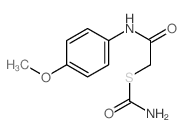 Carbamothioic acid,S-[2-[(4-methoxyphenyl)amino]-2-oxoethyl] ester picture