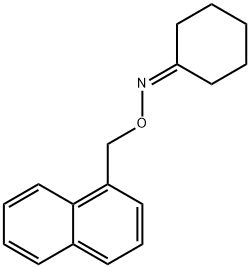 Cyclohexanone O-(1-naphtylmethyl)oxime structure