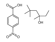 4-nitrobenzoic acid,3,5,5-trimethylhexan-3-ol结构式