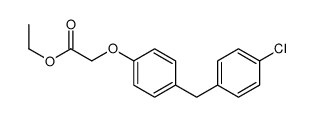 ethyl 2-[4-[(4-chlorophenyl)methyl]phenoxy]acetate Structure