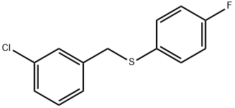 (3-chlorobenzyl)(4-fluorophenyl)sulfane Structure