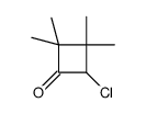 4-chloro-2,2,3,3-tetramethylcyclobutan-1-one结构式