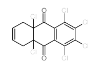 1,2,3,4,8a,10a-hexachloro-5,8-dihydroanthracene-9,10-dione Structure