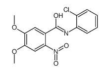 N-(2-chlorophenyl)-4,5-dimethoxy-2-nitrobenzamide结构式