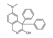 6-(dimethylamino)-4,4-diphenyl-1,2-dihydroisoquinolin-3-one结构式