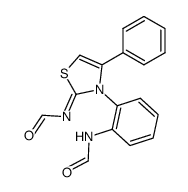 3-(2-formylamino-phenyl)-2-formylimino-4-phenyl-2,3-dihydro-thiazole Structure