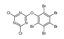 2,4-dichloro-6-(2,3,4,5,6-pentabromophenoxy)-1,3,5-triazine Structure