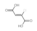 2-Butenedioic acid,2-chloro-, (2E)- structure