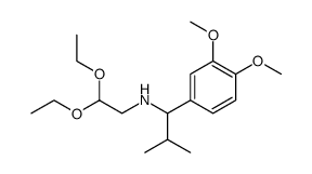 N-(α-Isopropyl-veratryl)aminoacetaldehyd-diethylacetal Structure