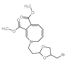 dimethyl (2E,4E,6Z)-1-[2-[4-(bromomethyl)-1,3-dioxolan-2-yl]ethyl]-8H-azocine-3,4-dicarboxylate Structure