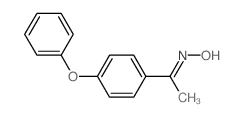 Ethanone,1-(4-phenoxyphenyl)-, oxime Structure