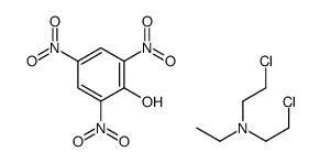 bis(2-chloroethyl)-ethylazanium,2,4,6-trinitrophenolate结构式