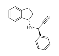 (R)-2-(((S)-2,3-dihydro-1H-inden-1-yl)amino)-2-phenylacetonitrile Structure